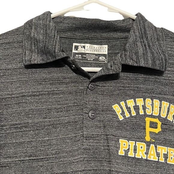 Pittsburgh Pirates Polo Shirt Men’s Size M MLB Genuine Merchandise Lightweight - Picture 3 of 9